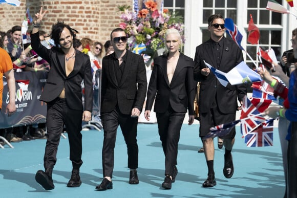 The Rasmus, Finland, au photocall de "l'Eurovision 2022" à Turin, le 8 mai 2022.