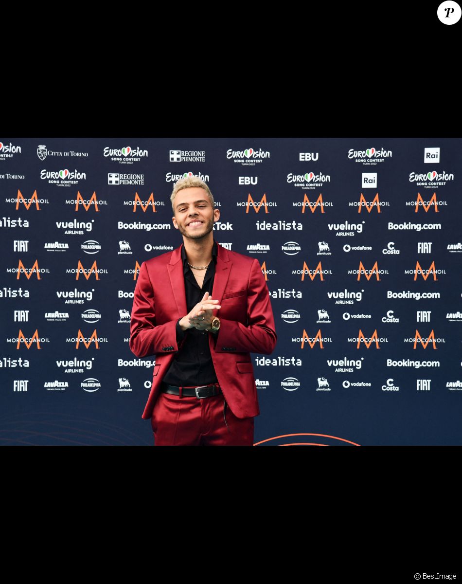 Germania: Malik Harris au photocall de "l'Eurovision 2022" à Turin, le 8 mai 2022.