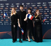 Alvan & Ahez, représentants de la France, au photocall de "l'Eurovision 2022" à Turin, Italie.