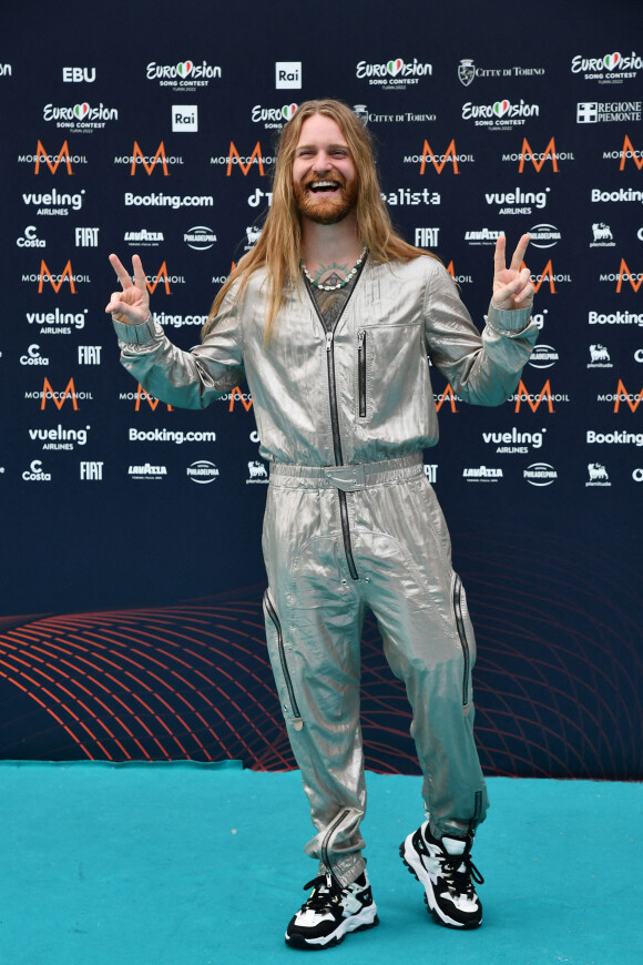 Regno Unito: Sam Ryder au photocall de "l'Eurovision 2022" à Turin, le 8 mai 2022.
