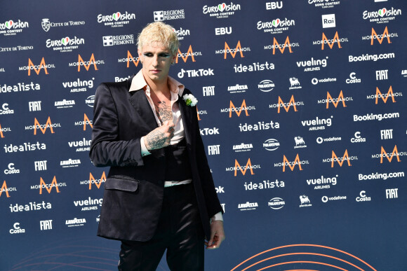 San Marino: Achille Lauro au photocall de "l'Eurovision 2022" à Turin, le 8 mai 2022.