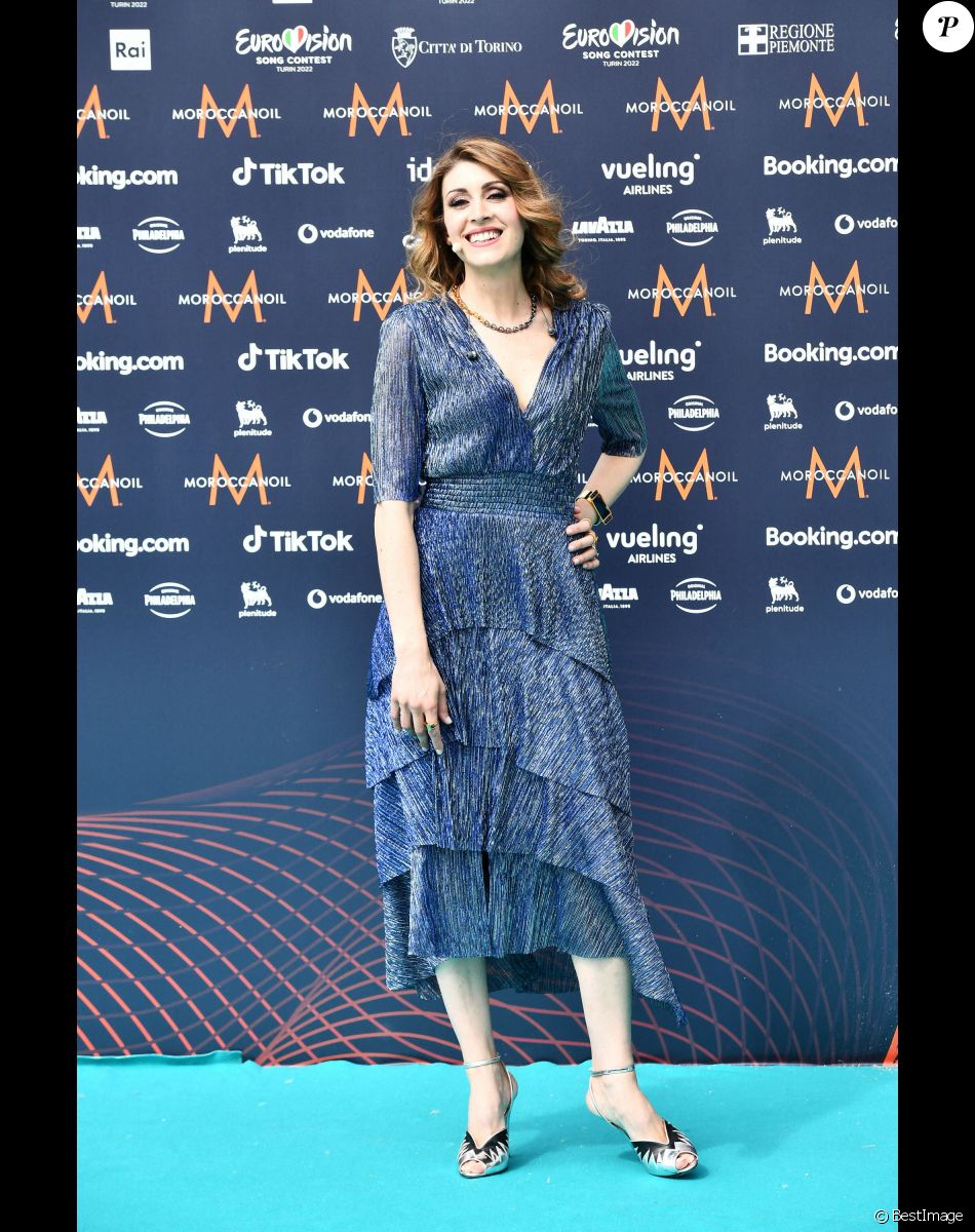 Mario Acampa au photocall de "l'Eurovision 2022" à Turin, le 8 mai 2022.