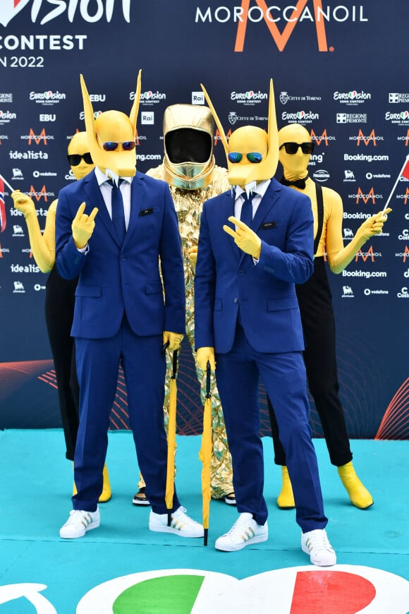Norvegia: Subwoolfer au photocall de "l'Eurovision 2022" à Turin, le 8 mai 2022.