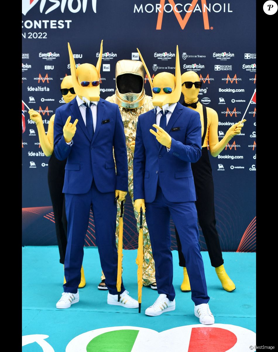 Norvegia: Subwoolfer au photocall de "l'Eurovision 2022" à Turin, le 8 mai 2022.