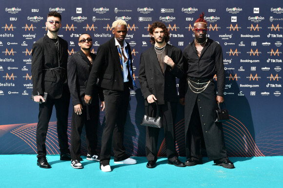 Belgio: Jeremie Makiese au photocall de "l'Eurovision 2022" à Turin, le 8 mai 2022.