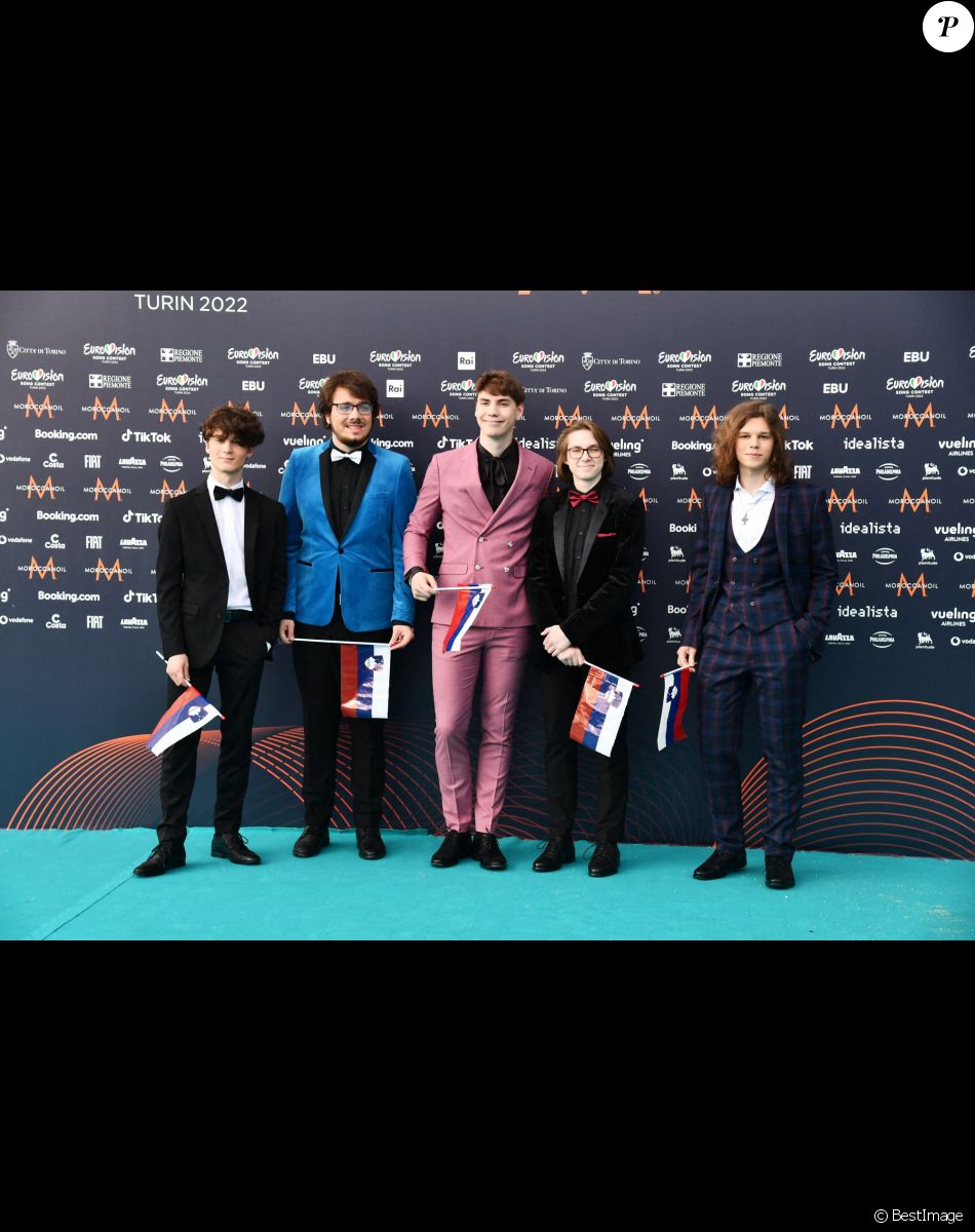 Slovenia: LPS au photocall de "l'Eurovision 2022" à Turin, le 8 mai 2022.
