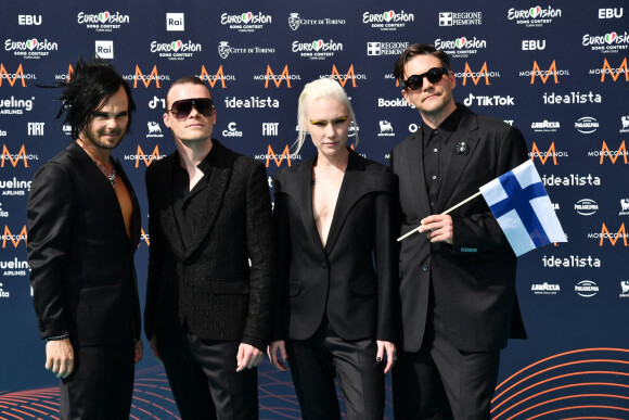 Finlandia: The Rasmus au photocall de "l'Eurovision 2022" à Turin, le 8 mai 2022.