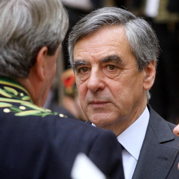 Info - François Fillon condamné à un an de prison ferme lors du procès en appel des emplois fictifs de sa femme - Exclusif - Xavier Darcos, François Fillon - l'académicien François Sureau a été reçu à l'Institut de France à Paris, le 3 Mars 2022. © Dominique Jacovides/Bestimage