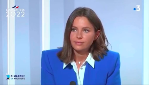 Mélanie Fortier, élue du Rassemblement national, invitée de l'émission politique sur les législatives de France 3 Bourgogne