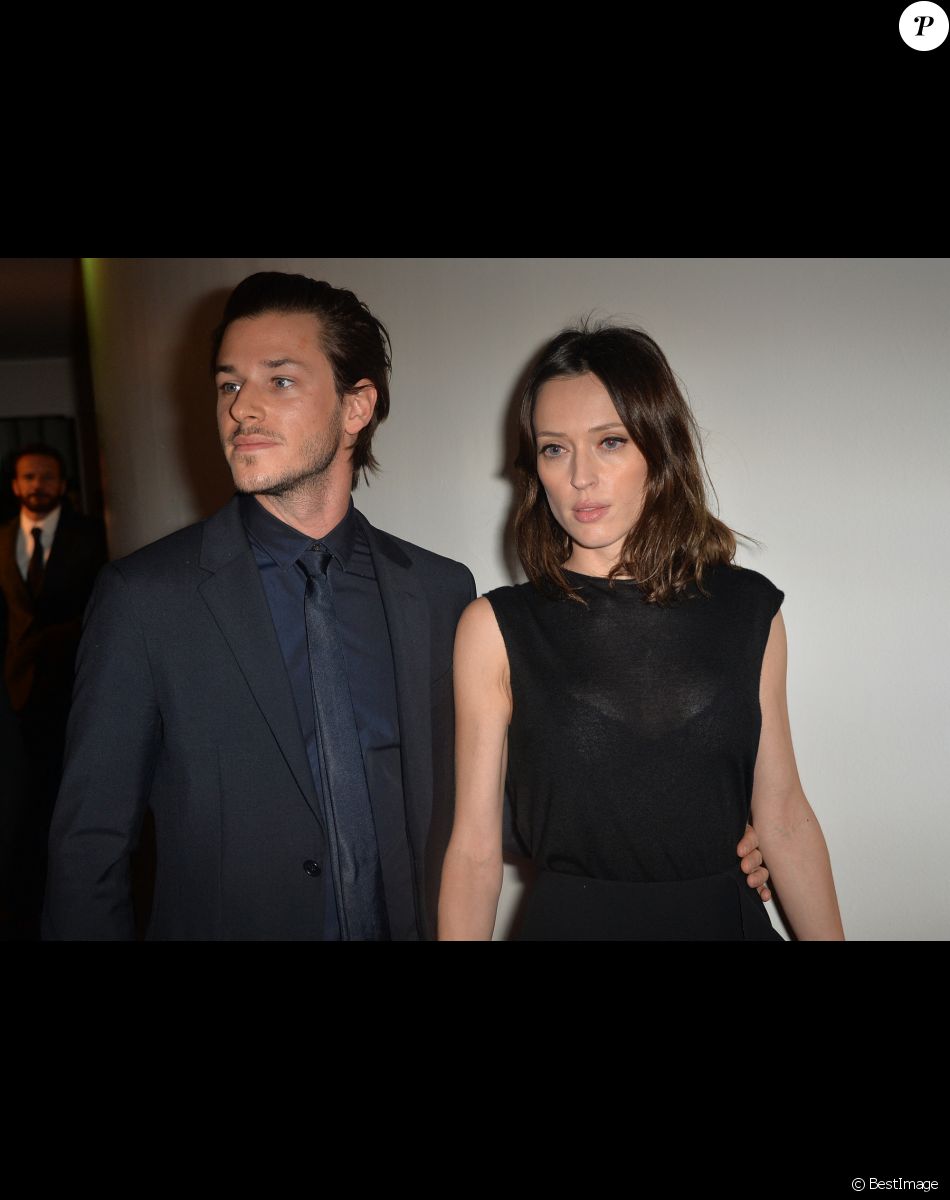 Gaspard Ulliel et sa compagne Gaëlle Pietri - La 20ème cérémonie des Prix Lumières à l'espace Pierre Cardin à Paris, le 2 février 2015.
