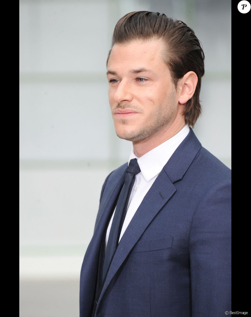 Gaspard Ulliel - People au défilé de mode "Chanel", collection Haute Couture printemps-été 2015, au Grand Palais à Paris. Le 27 janvier 2015