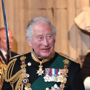 Le prince Charles, prince de Galles, et Camilla Parker Bowles, duchesse de Cornouailles - Arrivée au discours de l'ouverture officielle du Parlement à Londres, le 10 mai 2022. Ayant des problèmes de mobilité, la reine d'Angleterre est représentée par le prince de Galles.