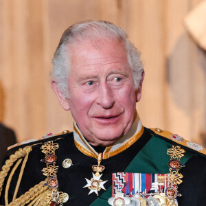 Le prince Charles, prince de Galles - Arrivée au discours de l'ouverture officielle du Parlement à Londres, le 10 mai 2022. Ayant des problèmes de mobilité, la reine d'Angleterre est représentée par le prince de Galles.