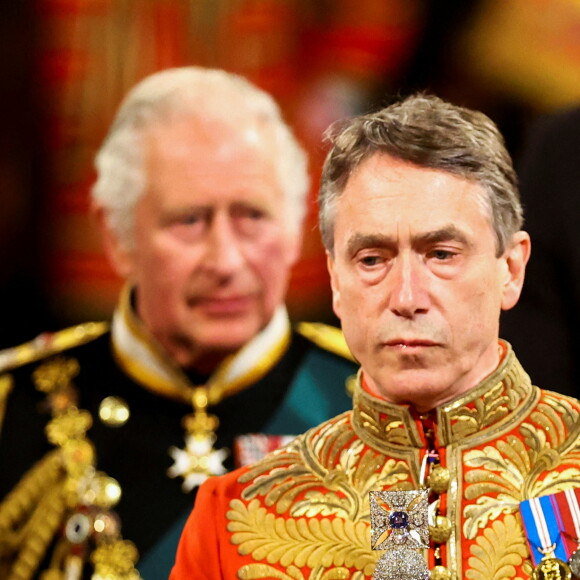 Le prince Charles, prince de Galles - Arrivée et discours de l'ouverture officielle du Parlement à Londres, le 10 mai 2022. Ayant des problèmes de mobilité, la reine d'Angleterre est représentée par le prince de Galles.