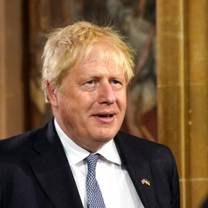 Le Premier ministre britannique Boris Johnson et le chef du parti travailliste, Keir Starmer - Arrivée et discours de l'ouverture officielle du Parlement à Londres, le 10 mai 2022. Ayant des problèmes de mobilité, la reine d'Angleterre est représentée par le prince de Galles.