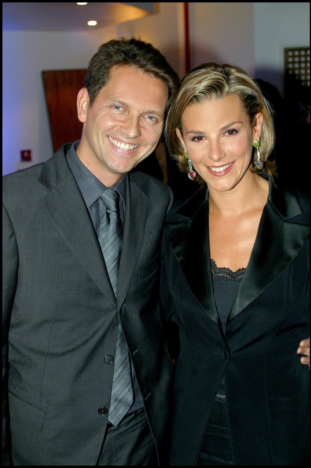 Photo Archives Thomas Hugues et Laurence Ferrari pour l'emission 7 a 8 (Meilleure emission d