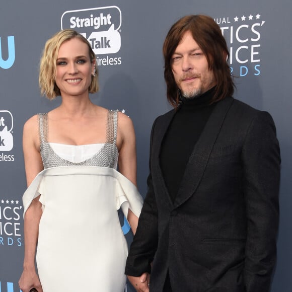 Diane Kruger et son compagnon Norman Reedus lors des "23e Critics Choice Awards" au Barker Hangar à Los Angeles. © Chris Delmas/Bestimage 