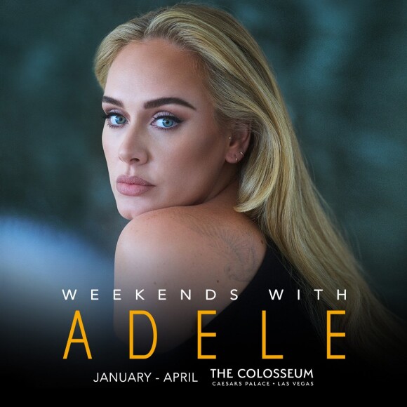 Affiche de la résidence d'Adele à Las Vegas