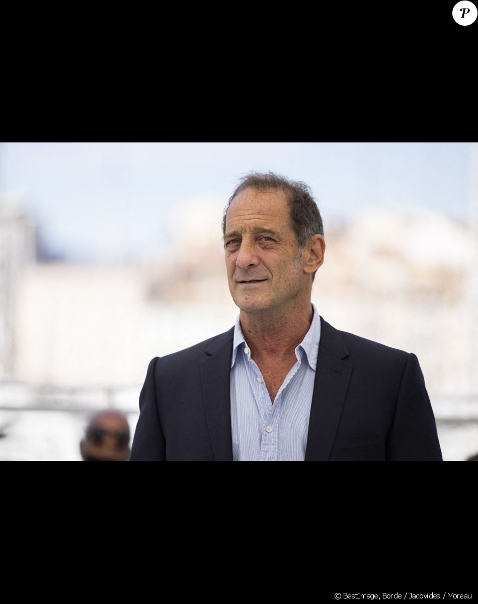 Vincent Lindon au photocall du film Titane lors du 74ème festival international du film de Cannes le 14 juillet 2021