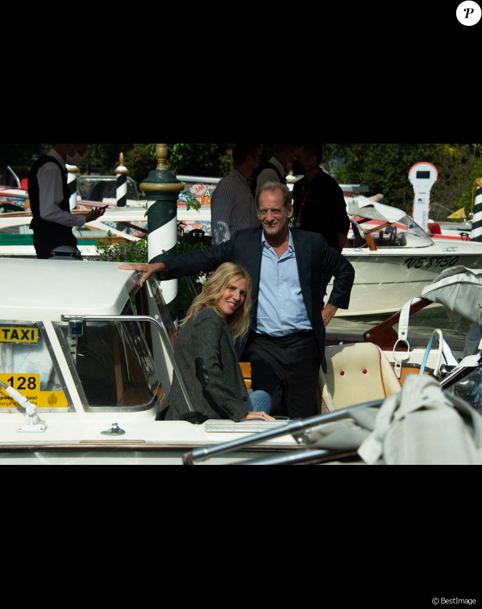 Sandrine Kiberlain, Vincent Lindon à Venise en marge du 78ème festival international du film de Venise, la Mostra le 11 septembre 2021.