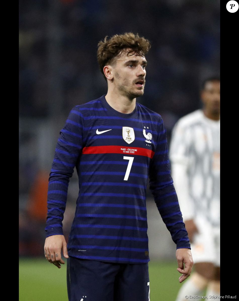 Antoine Griezmann - L'équipe de France a battu la Côte d'Ivoire en amical (2-1) à Marseille le 25 mars 2022. © Stéphane Pillaud/Panoramic/Bestimage