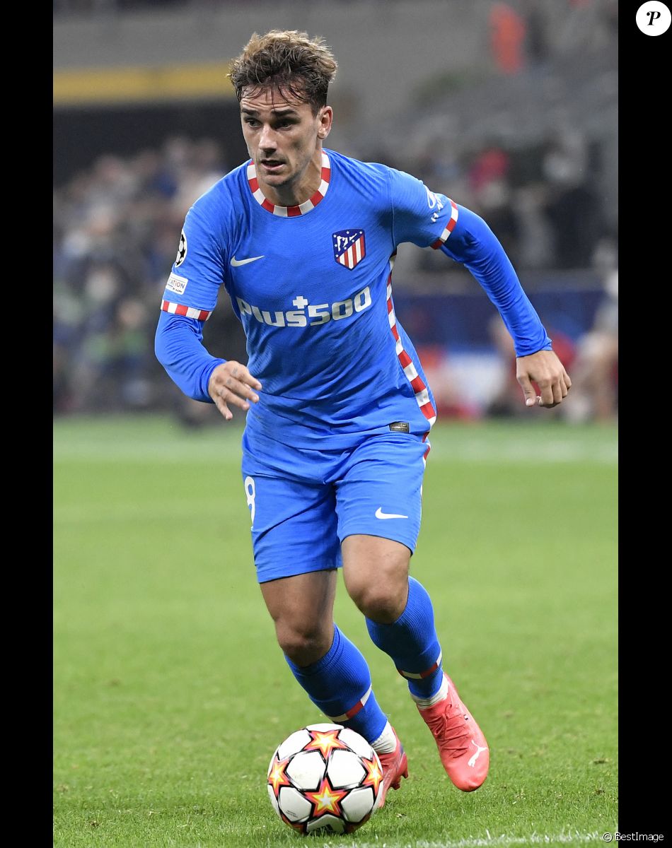 Antoine Griezmann - Victoire de l'Atletico Madrid (2) face à l'AC Milan (1) lors de la deuxième journée de la Ligue des champions au stade San Siro à Milan, Italie, le 28 septembre 2021. © Inside/Panoramic/Bestimage