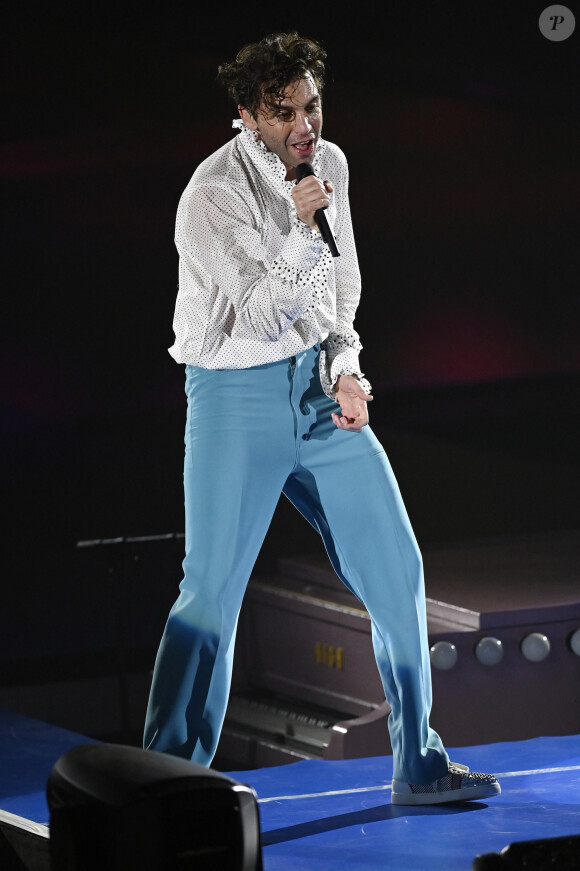 Mika en concert à Padoue en Italie le 1er février 2020. 