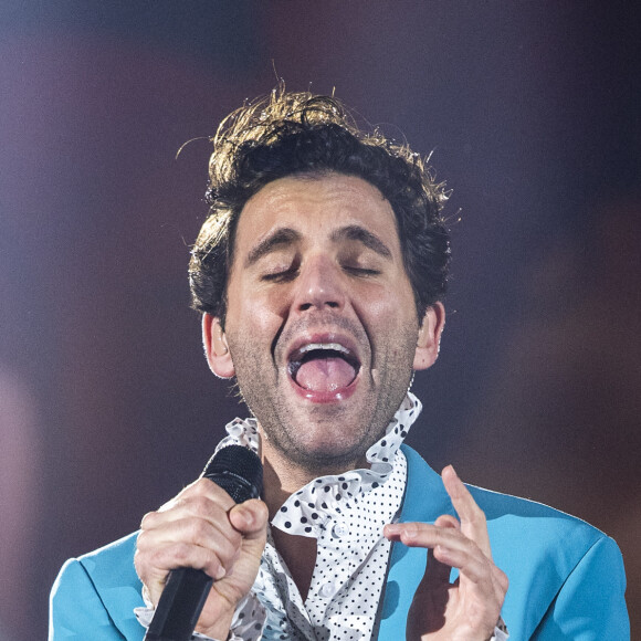 Mika en concert à Padoue en Italie le 1er février 2020. 