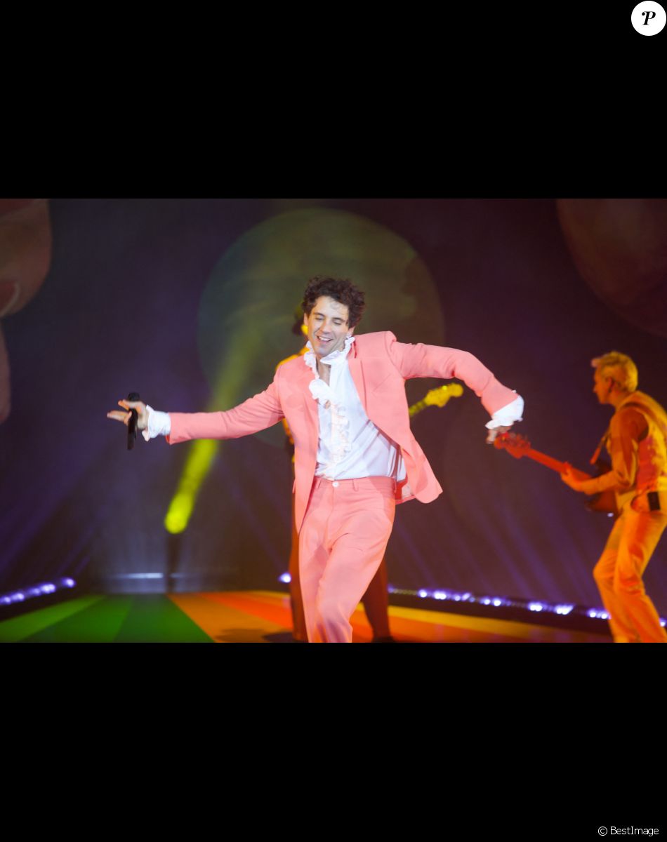 Mika (Michael Holbrook Penniman Jr) en concert au PalaEur à Rome dans le cadre de sa tournée "Revelation Tour" le 27 novembre 2019.