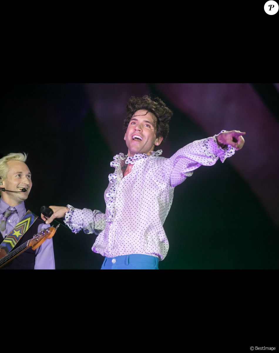 Mika en concert à Turin dans le cadre de sa tournée "Revelation" , le 24 novembre 2019.