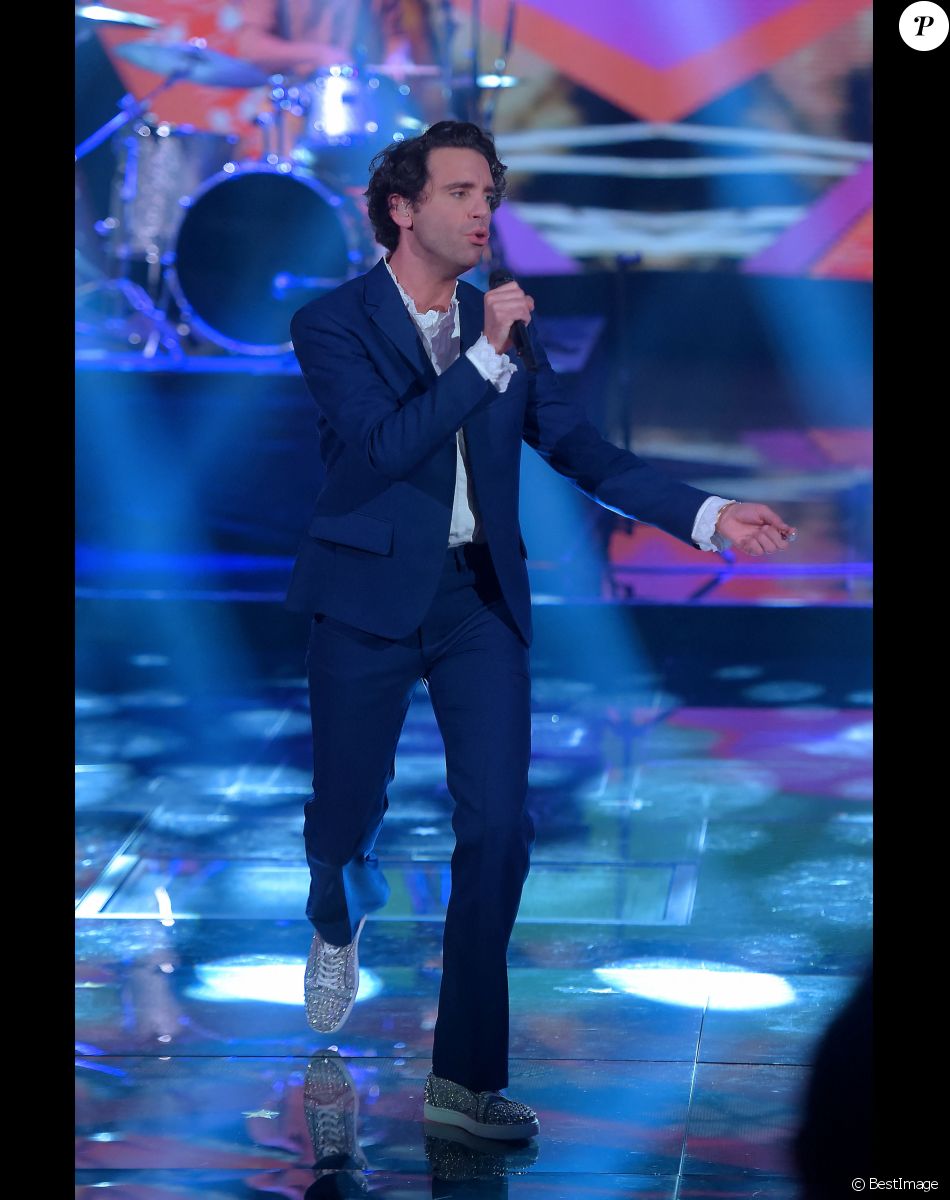 Mika sur le plateau de l'émission "Che Tempo Che Fa" à Milan, Italie, le 6 octobre 2019.