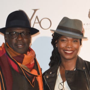 Lilian Thuram et sa compagne Kareen Guiock - Avant-première du film "Yao" au cinéma Le Grand Rex à Paris le 15 janvier 2019. © Coadic Guirec/Bestimage