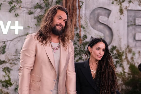 Jason Momoa et sa femme Lisa Bonet à la première du film "See" à Los Angeles, le 21 octobre 2019. 
