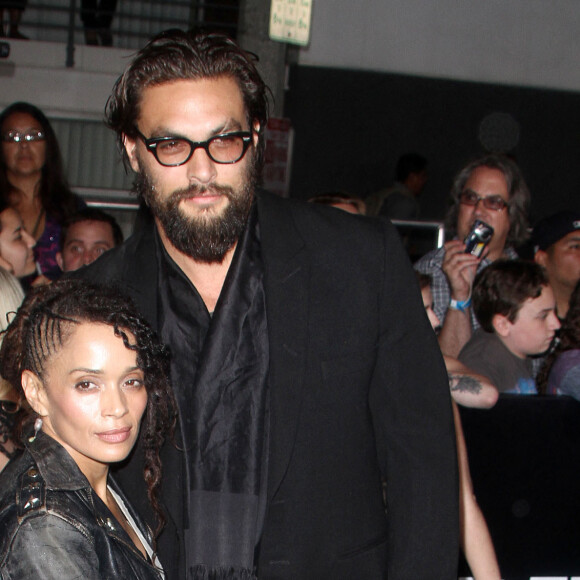 Jason Momoa et sa femme Lisa Bonet - Première du film "Divergente" au Regency Village Theater à Westwood. Le 18 mars 2014 