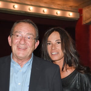Jean-Pierre Pernaut et sa femme Nathalie Marquay - Les célébrités lors de la générale de la pièce de théâtre "La Tête Dans Les Etoiles" au Théâtre de la Gaîté-Montparnasse à Paris, France, le 24 mai 2018. © Coadic Guirec/Bestimage