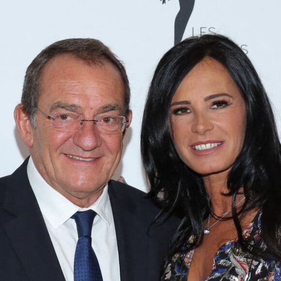 Jean-Pierre Pernaut et sa femme Nathalie Marquay - Gala de charité au profit de l'association "Les Bonnes fées" à l'hôtel d'Evreux, Place Vendôme à Paris, le 20 mars 2017. © CVS/Bestimage 