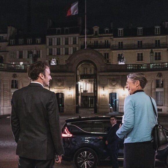 Elisabeth Borne, Première ministre, à l'Elysée avec Emmanuel Macron pour le début de sa fonction de chef du gouvernement.