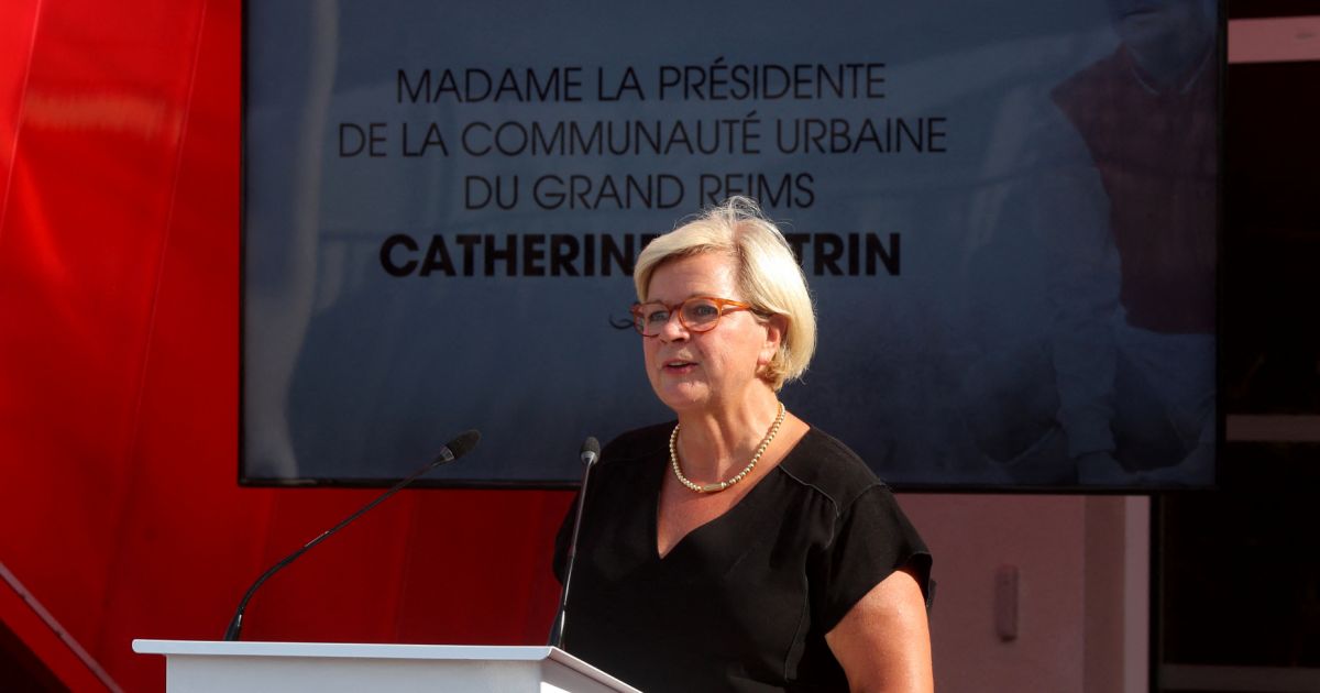 Catherine Vautrin, présidente de la communauté urbaine du grand Reims lors de l'inauguration du Catherine Vautrin, présidente de la communauté urbaine du grand Reims lors de l'inauguration du