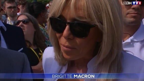 Brigitte Macron a réagi pour la première fois à la nomination d'Elisabteh Borne au poste de Première ministre, devant une caméra de TF1 le 18 mai 2022.