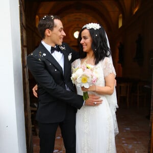 Exclusif - Mariage religieux en l'église de Villanova d' Alizée et Grégoire Lyonnet - Villanova le 18 juin 2016 © Olivier Huitel - Olivier Sanchez / Bestimage - Crystal