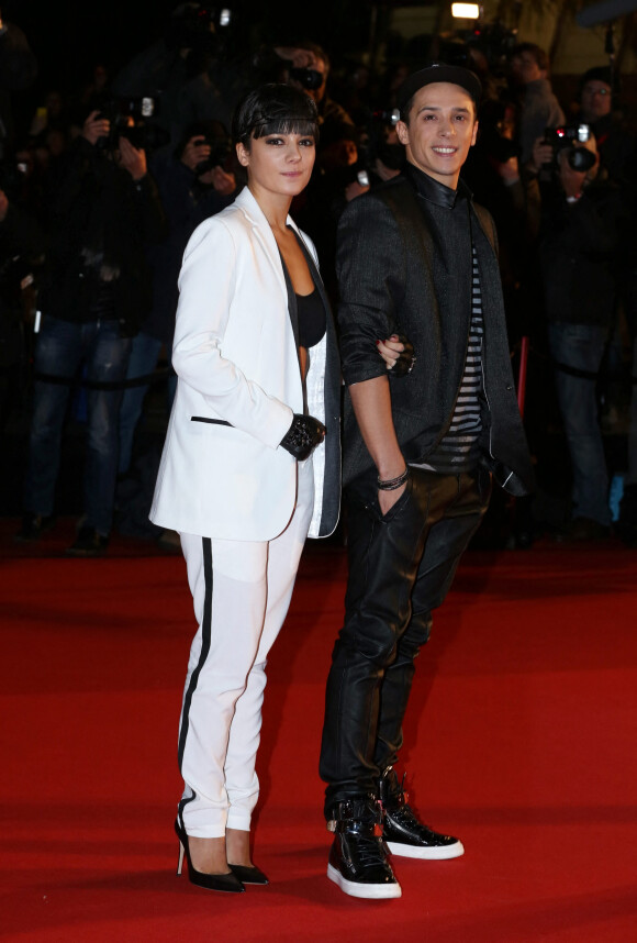 Alizee et son compagnon Gregoire Lyonnet - 15eme edition des NRJ Music Awards a Cannes. Le 14 decembre 2013 