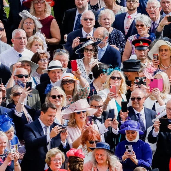 Catherine Kate Middleton, duchesse de Cambridge, Sophie Rhys Jones, comtesse de Wessex et le prince Edward comte de Wessex lors de la Royal Garden Party à Buckingham Palace, le 18 mai 2022. 