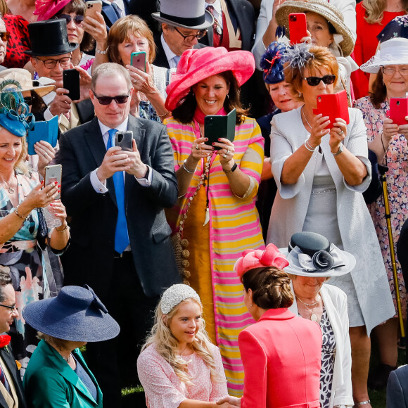 Catherine Kate Middleton, duchesse de Cambridge, Sophie Rhys Jones, comtesse de Wessex et le prince Edward comte de Wessex lors de la Royal Garden Party à Buckingham Palace, le 18 mai 2022. 