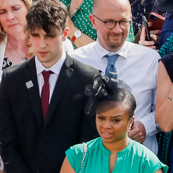 Catherine Kate Middleton, duchesse de Cambridge, Sophie Rhys Jones, comtesse de Wessex et le prince Edward comte de Wessex lors de la Royal Garden Party à Buckingham Palace, le 18 mai 2022. 