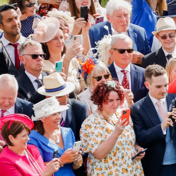 Catherine Kate Middleton, duchesse de Cambridge, Sophie Rhys Jones, comtesse de Wessex et le prince Edward comte de Wessex lors de la Royal Garden Party à Buckingham Palace, le 18 mai 2022. 