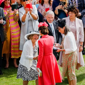 Catherine Kate Middleton, duchesse de Cambridge, Sophie Rhys Jones, comtesse de Wessex et le prince Edward comte de Wessex lors de la Royal Garden Party à Buckingham Palace, le 18 mai 2022. 