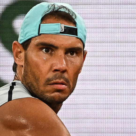 Rafael Nadal en entrainement à Roland-Garros, le 19 mai 2022. © Matthieu Mirville/Zuma Press/Bestimage