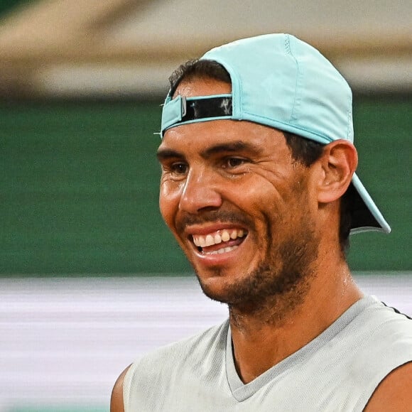 Rafael Nadal en entrainement à Roland-Garros, le 19 mai 2022. © Matthieu Mirville/Zuma Press/Bestimage