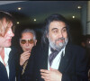 Le compositeur Vangelis avec Gérard Depardieu en 1992