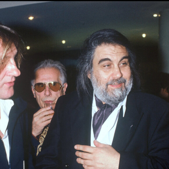 Le compositeur Vangelis avec Gérard Depardieu en 1992